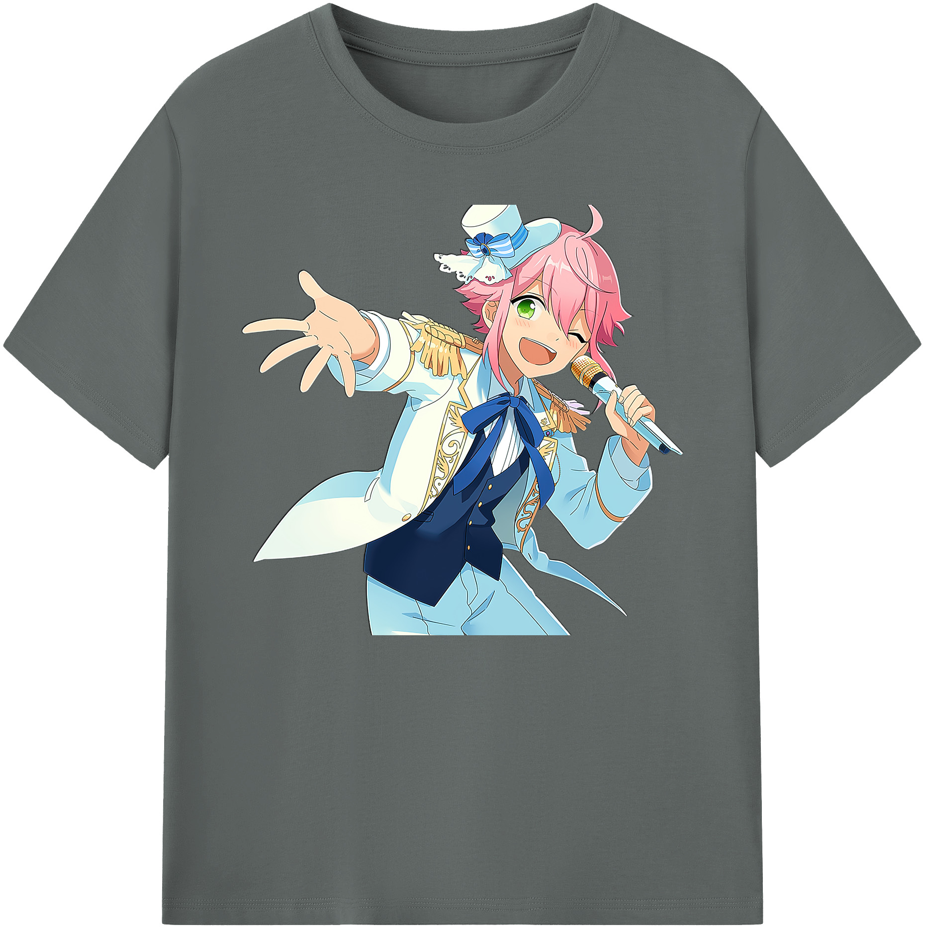 （画像用） あんさんぶるスターズ! Ensemble Stars 綿100％ メンズ半袖Tシャツ｜肌触りやわらか＆通気性